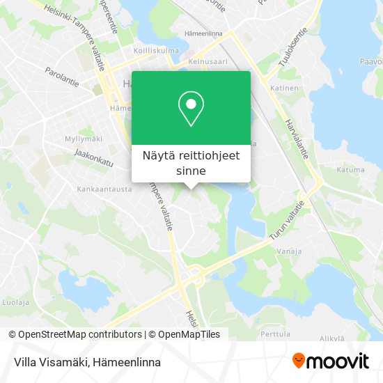 Villa Visamäki kartta