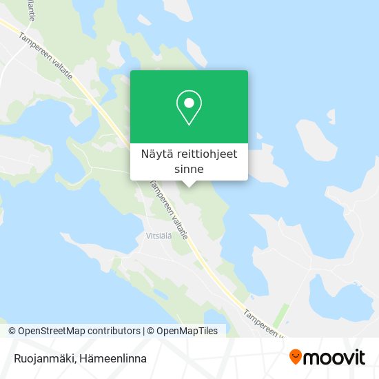 Ruojanmäki kartta