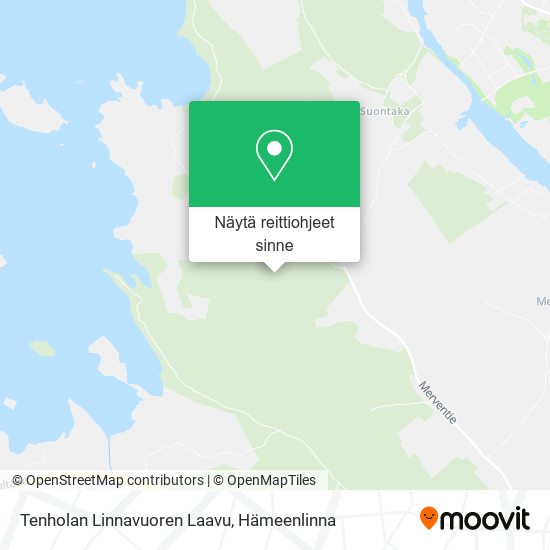 Tenholan Linnavuoren Laavu kartta