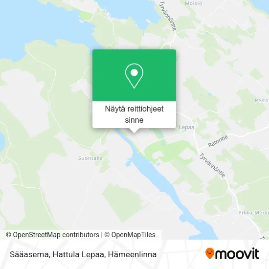 Sääasema, Hattula Lepaa kartta