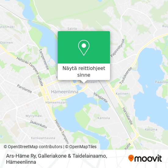 Ars-Häme Ry, Galleriakone & Taidelainaamo kartta