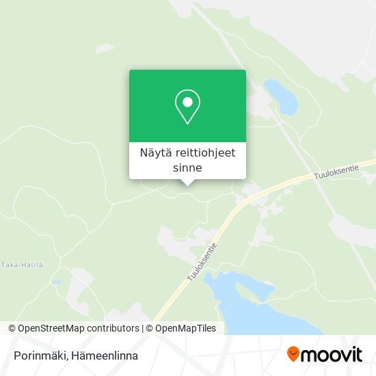 Porinmäki kartta