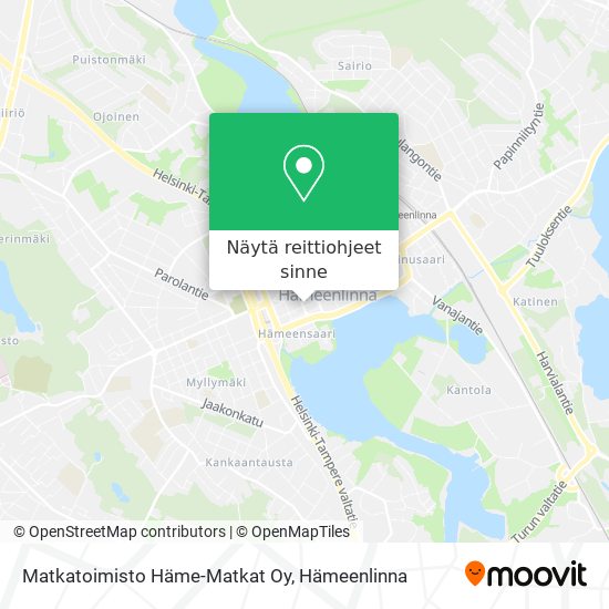 Matkatoimisto Häme-Matkat Oy kartta