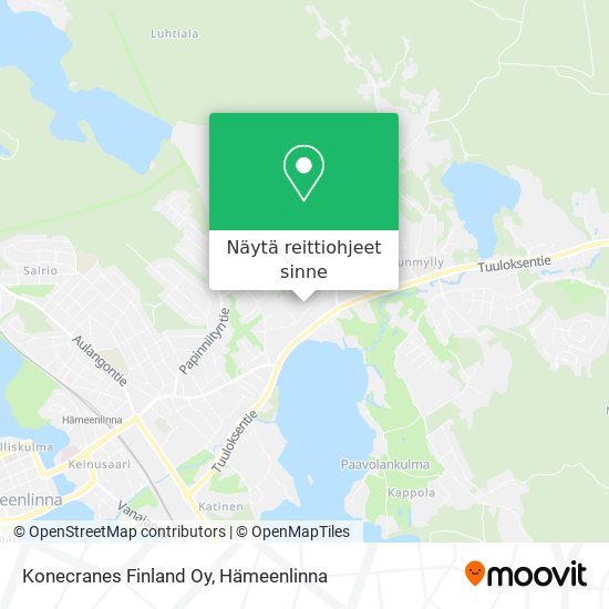 Konecranes Finland Oy kartta