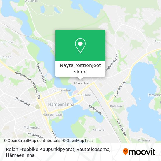 Rolan Freebike Kaupunkipyörät, Rautatieasema kartta