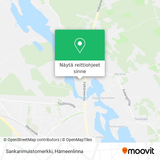 Sankarimuistomerkki kartta
