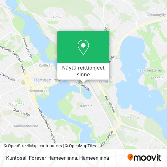 Kuntosali Forever Hämeenlinna kartta