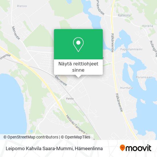 Leipomo Kahvila Saara-Mummi kartta