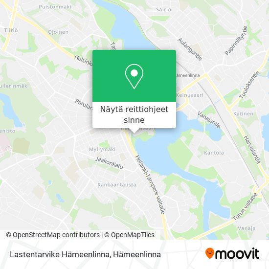 Lastentarvike Hämeenlinna kartta