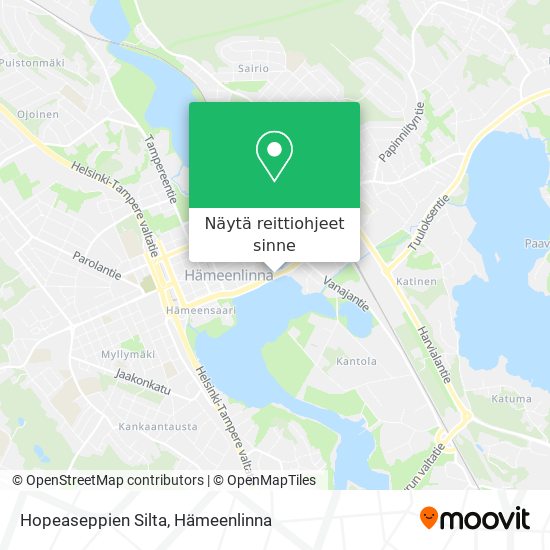 Hopeaseppien Silta kartta