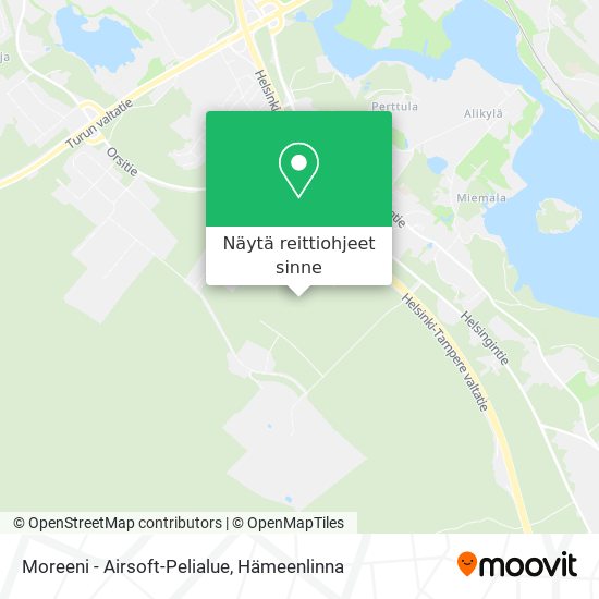 Moreeni - Airsoft-Pelialue kartta
