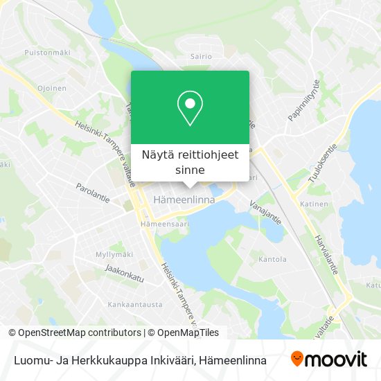 Luomu- Ja Herkkukauppa Inkivääri kartta