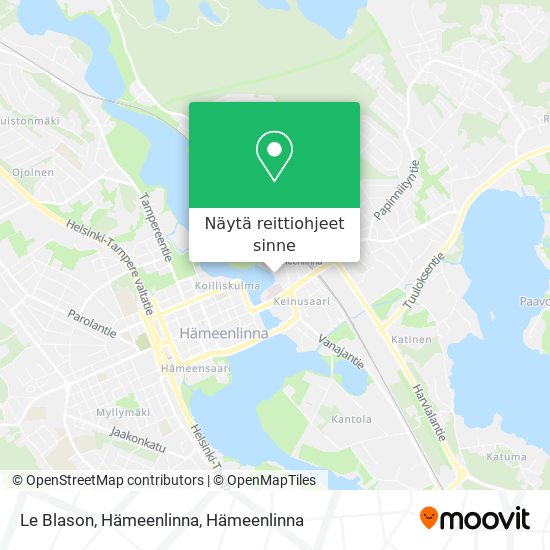 Le Blason, Hämeenlinna kartta