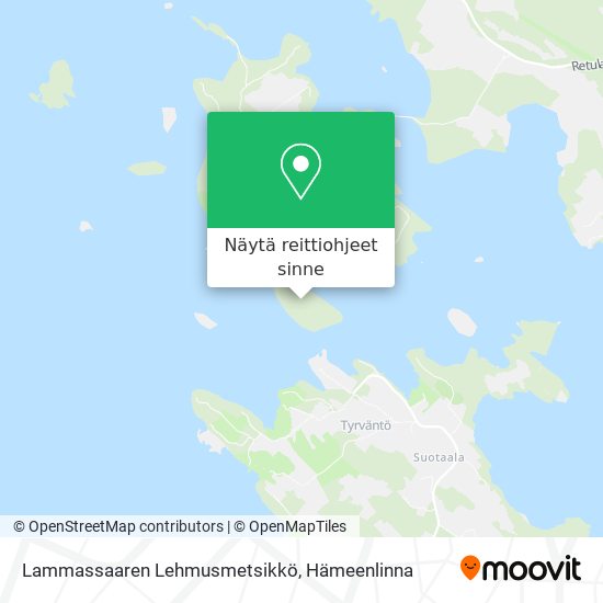 Lammassaaren Lehmusmetsikkö kartta