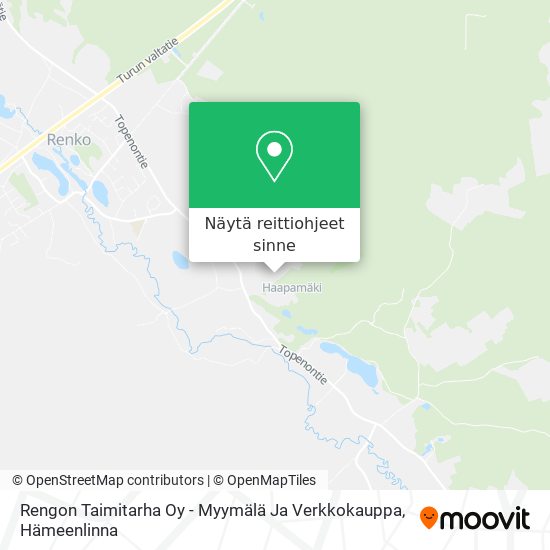 Rengon Taimitarha Oy - Myymälä Ja Verkkokauppa kartta