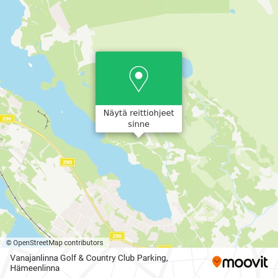 Vanajanlinna Golf & Country Club Parking kartta