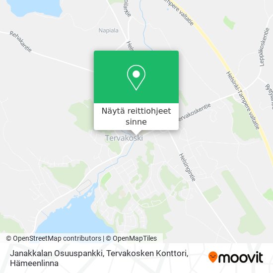 Janakkalan Osuuspankki, Tervakosken Konttori kartta