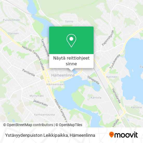 Ystävyydenpuiston Leikkipaikka kartta