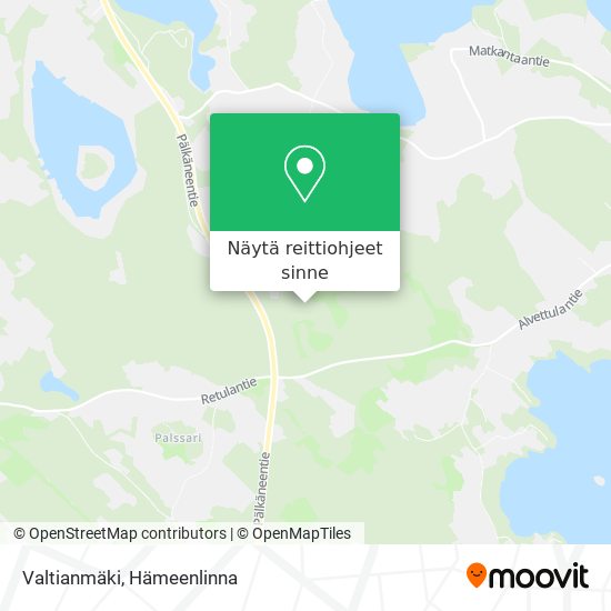 Valtianmäki kartta