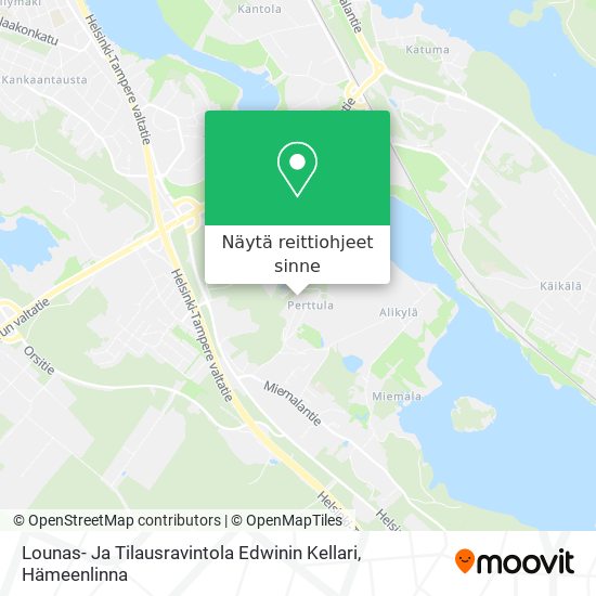 Lounas- Ja Tilausravintola Edwinin Kellari kartta