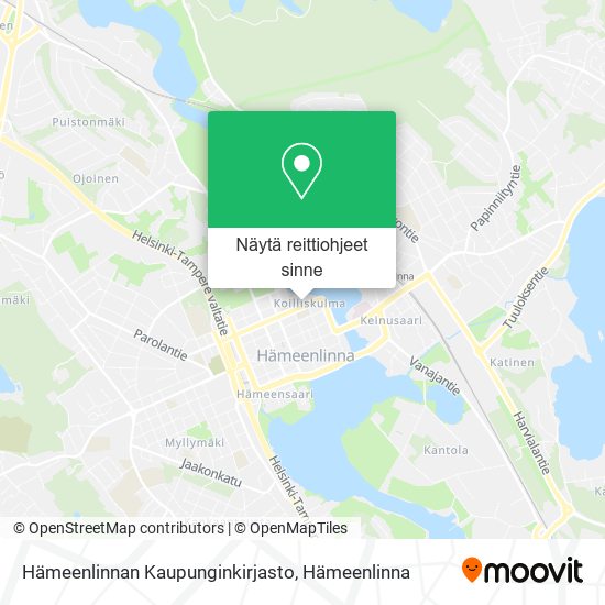 Hämeenlinnan Kaupunginkirjasto kartta