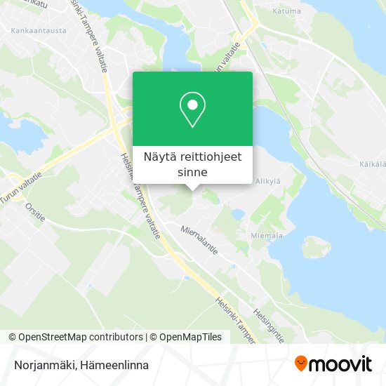 Norjanmäki kartta