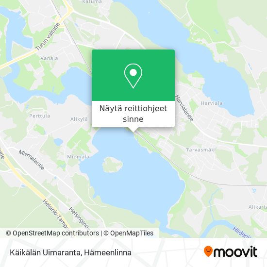 Käikälän Uimaranta kartta