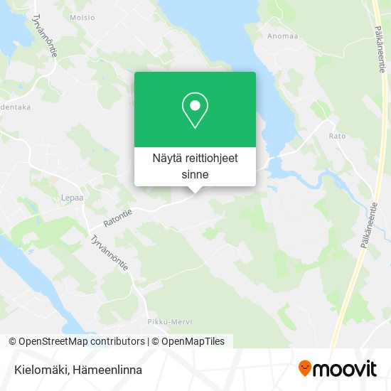 Kielomäki kartta