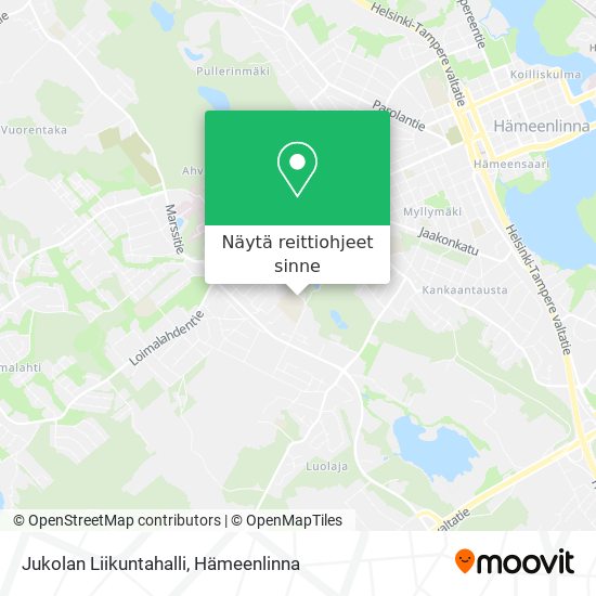 Jukolan Liikuntahalli kartta