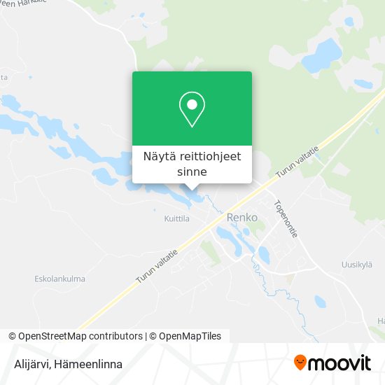 Alijärvi kartta