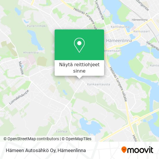 Hämeen Autosähkö Oy kartta