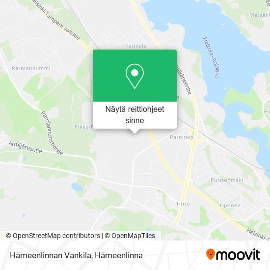 Hämeenlinnan Vankila kartta