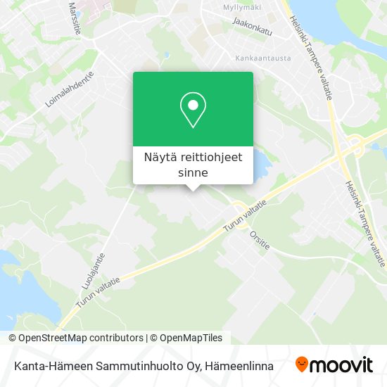 Kanta-Hämeen Sammutinhuolto Oy kartta