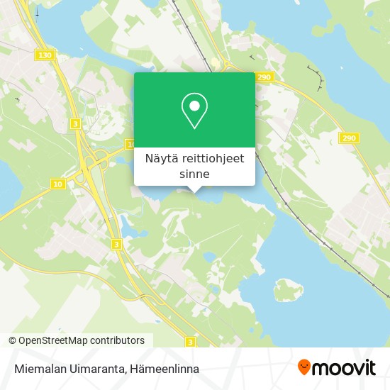 Miemalan Uimaranta kartta
