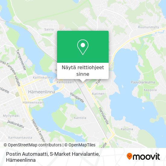 Postin Automaatti, S-Market Harvialantie kartta