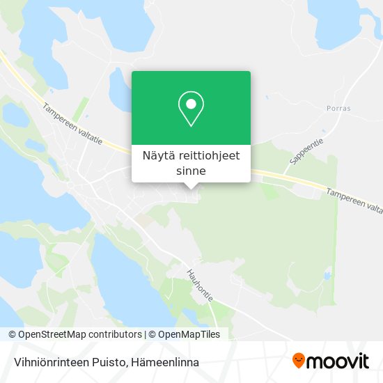 Vihniönrinteen Puisto kartta