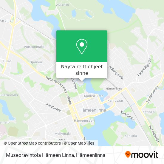 Museoravintola Hämeen Linna kartta