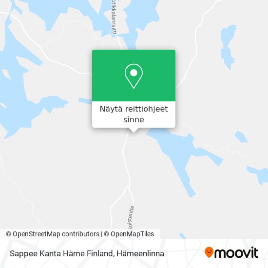 Sappee Kanta Häme Finland kartta