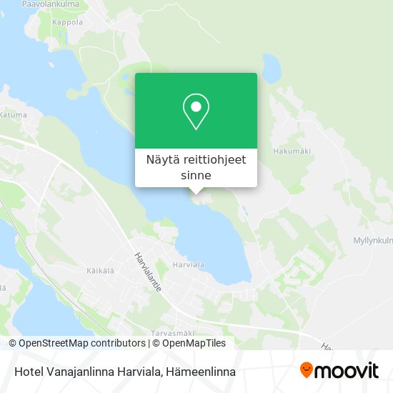 Hotel Vanajanlinna Harviala kartta
