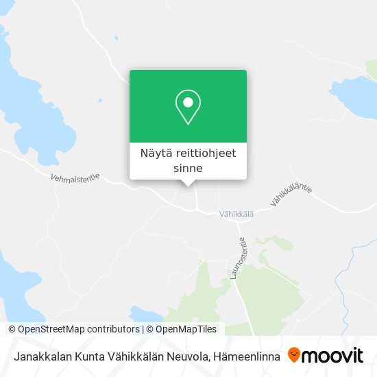 Janakkalan Kunta Vähikkälän Neuvola kartta