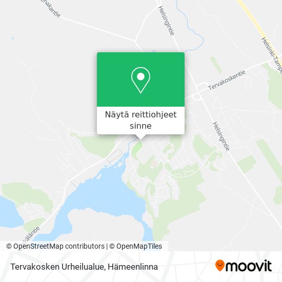 Tervakosken Urheilualue kartta