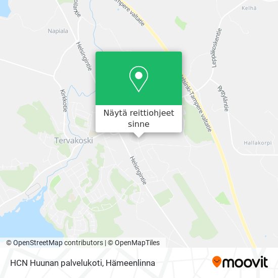HCN Huunan palvelukoti kartta