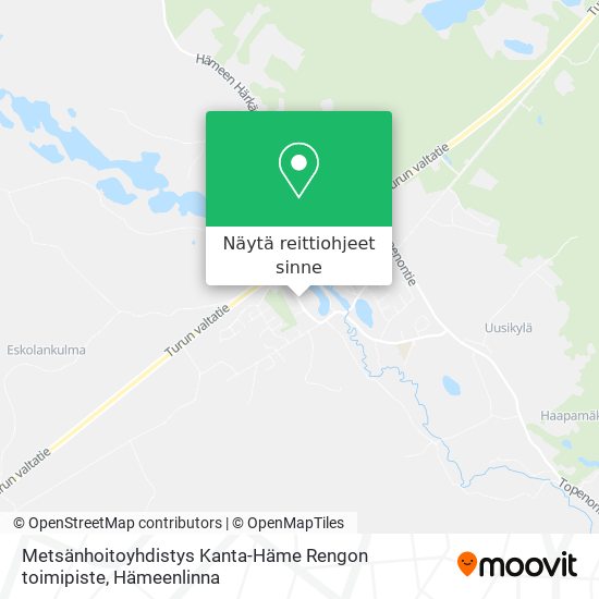 Metsänhoitoyhdistys Kanta-Häme Rengon toimipiste kartta