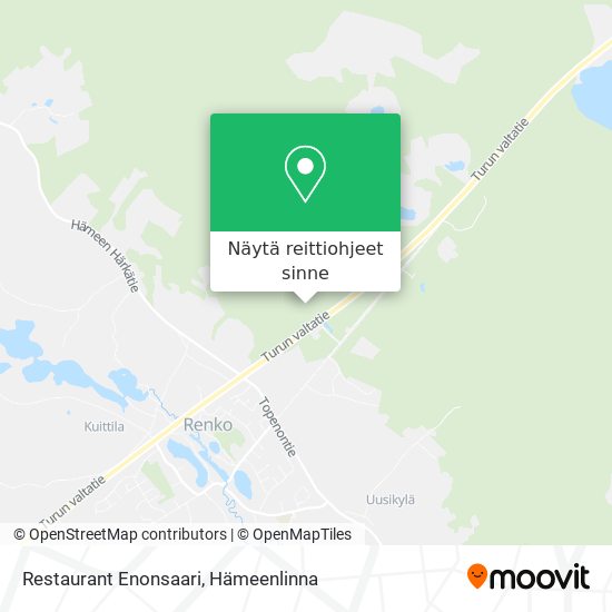 Restaurant Enonsaari kartta