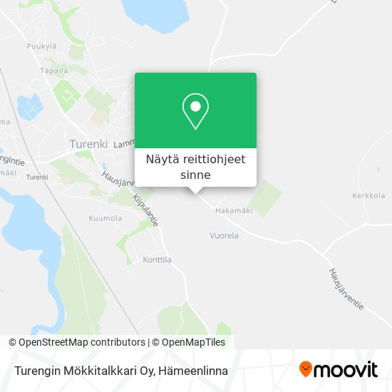 Turengin Mökkitalkkari Oy kartta