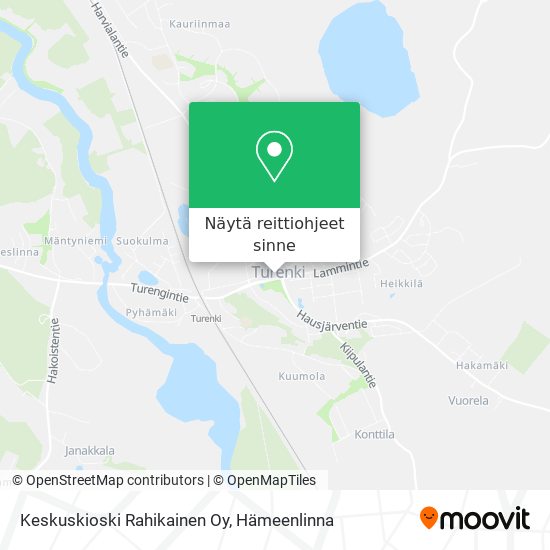 Keskuskioski Rahikainen Oy kartta