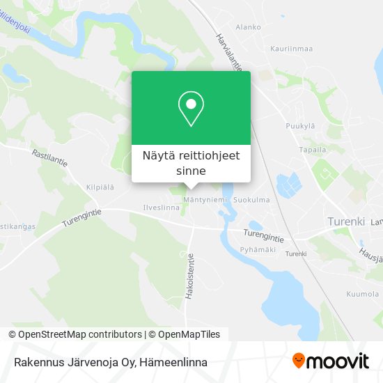 Rakennus Järvenoja Oy kartta