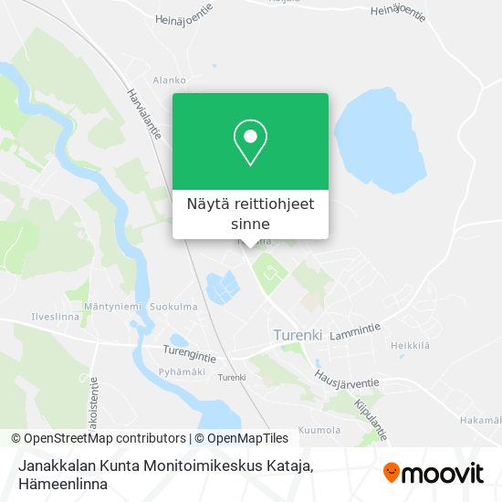 Janakkalan Kunta Monitoimikeskus Kataja kartta