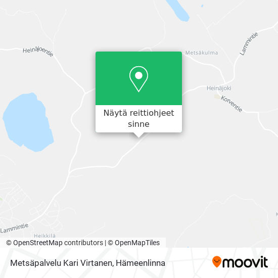 Metsäpalvelu Kari Virtanen kartta
