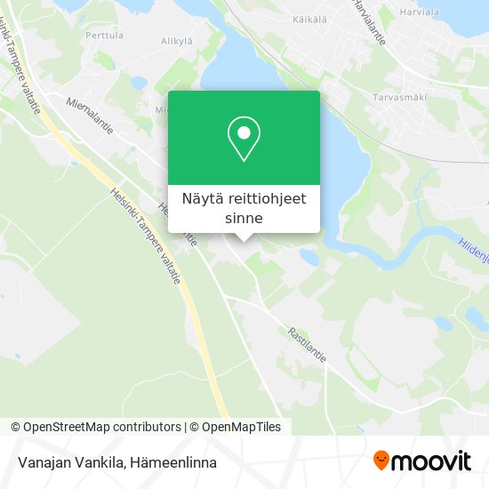 Vanajan Vankila kartta